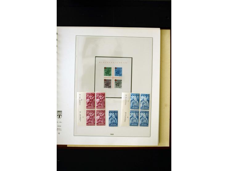 1945/49, postfrische und ungebrauchte in den Hauptnummern kpl. Sammlung mit Konstanz II, dazu gestempelte Sammlung teils sign