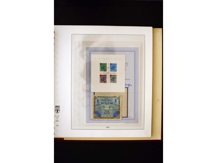 1945/49, postfrische und ungebrauchte in den Hauptnummern kpl. Sammlung mit Konstanz II, dazu gestempelte Sammlung teils sign