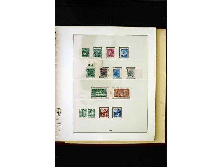 1945/49, postfrische und ungebrauchte in den Hauptnummern kpl. Sammlung mit Konstanz II, dazu gestempelte Sammlung teils sign