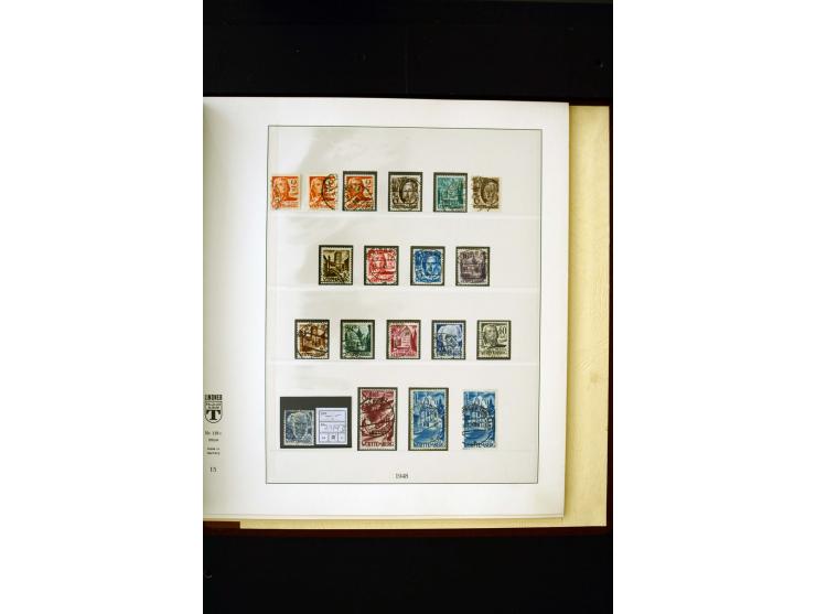 1945/49, postfrische und ungebrauchte in den Hauptnummern kpl. Sammlung mit Konstanz II, dazu gestempelte Sammlung teils sign