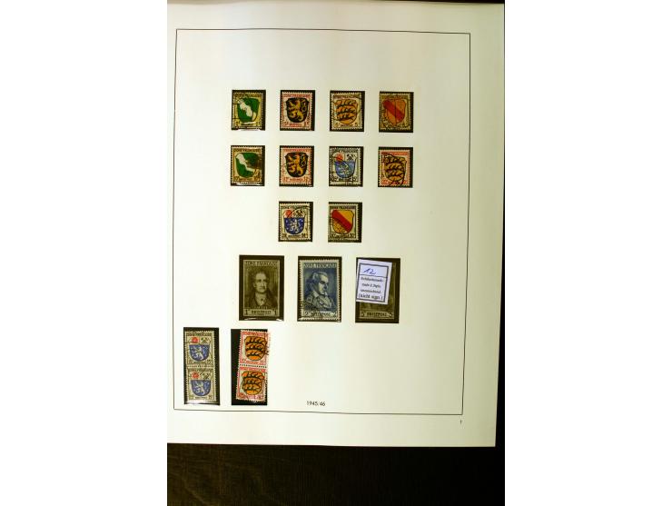 1945/49, gestempelte Sammlung mit KonstanzII doppelt sign. Schlegel BPP, alles Blocks (3 Fotoatteste und ein Fotobefund Strau