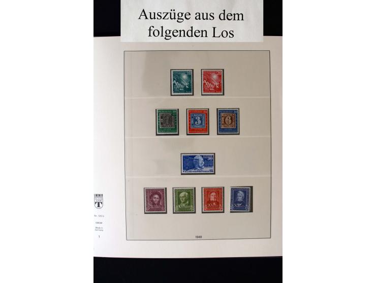 1949/2006, in den Hauptnummern bis 2002 komplette postfrische Sammlung, dazu 1994-2006 komplett in Zehnerbogen