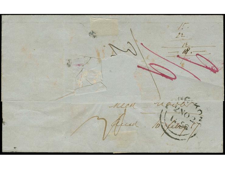 1855, Strubel 1. Berner Druck 10 Rp. blau mit 2. Druckperiode 40 Rp. grün im waagerechten Unterrandpaar mit leicht aufgesetzt
