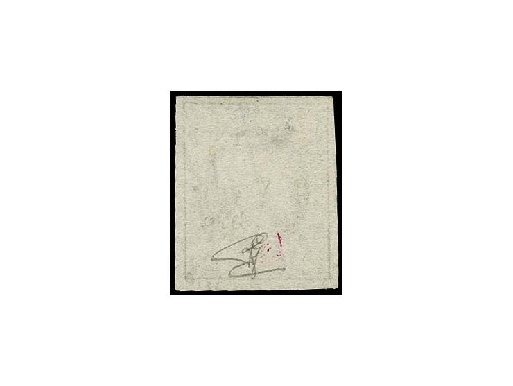  10 c. grey-black (gris argente), large margins all around, unused without gum, slighly cleaned, otherwise fine, certificate 
