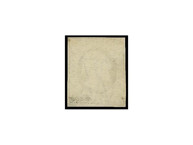 1852, Guillaume III: 10 c. grey-black, good colour and even ample margins, unused without gum, tiny thin on reverse, otherwis
