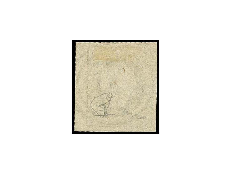 10 c. grey-black, large margins all around with small part of neighbour at bottom and sheet margin at right, neatly cancelled