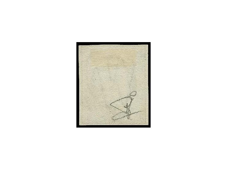 10 c. grey-black, just clear at upper right, otherwise ample to good margins, cancelled by sole strike of boxed "PD", fine an