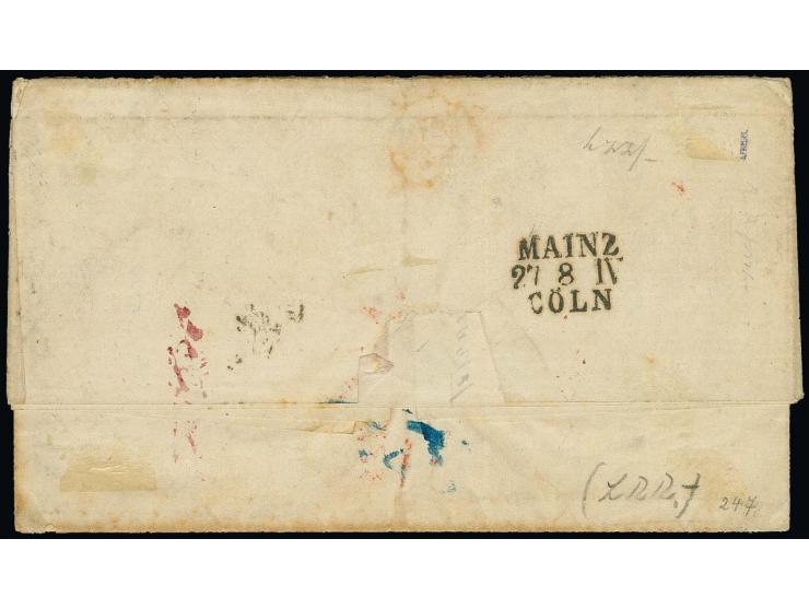 1860/61, 9 Kr. lebhaftrosarot, 5 Einzelwerte in tiefer Farbe und überwiegend gut gezähnt, die linke obere Marke an den oberen