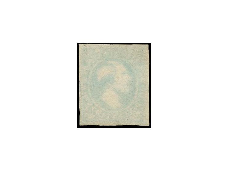 Réimpression 10 c. black on paper without watermark, clear to large margins, unused without gum