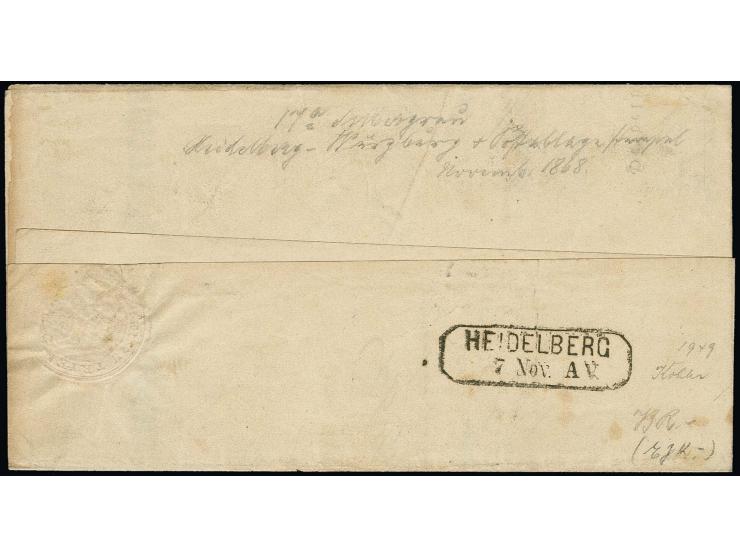 1862, 1 Kr. silbergrau im senkrechten 3er-Streifen, farbfrisch und tadellos erhalten mit dreimal sauber aufgesetztem Bahnpost