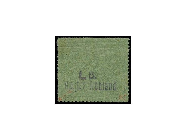 1861/63, ½ Gr. auf grün, bogenförmig durchstochen 16, voller Durchstich, postfrisch in einwandfreier Erhaltung, mehrfach sign