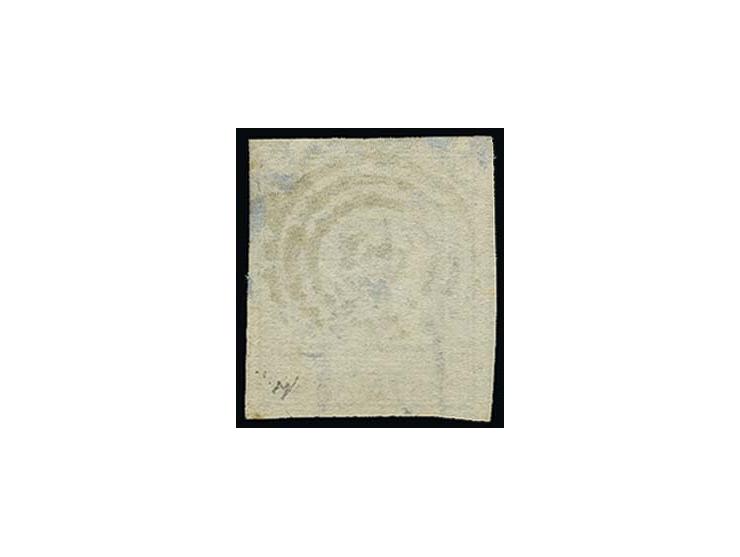 1864, 1¼ Sch. hellflieder, farbfrisch und voll- bis breitrandig mit zentrisch sauber aufgesetzter Nr. "2", Kabinett, Fotoatte
