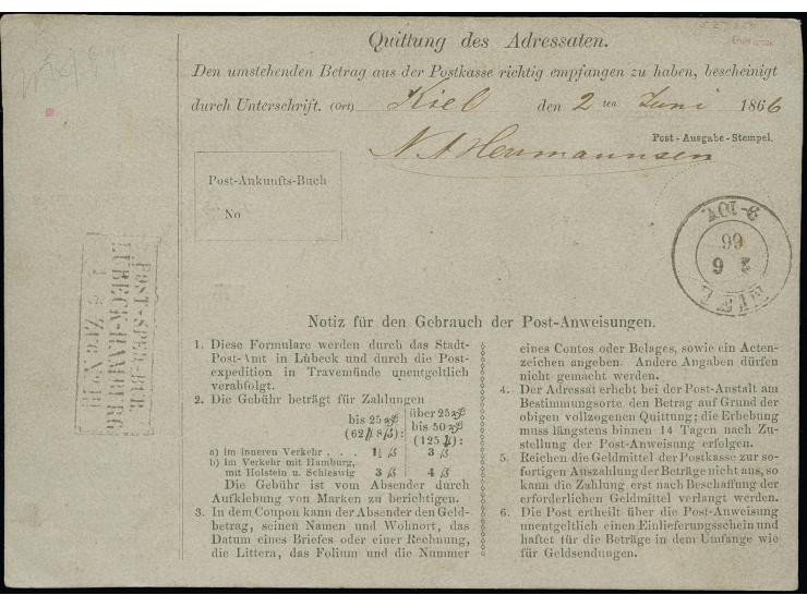 1½ Sch. dunkelbraunpurpur, 2 Einzelwerte als Paar geklebt, die rechte Marke rechts oben leicht eckrund, sonst in tadelloser E