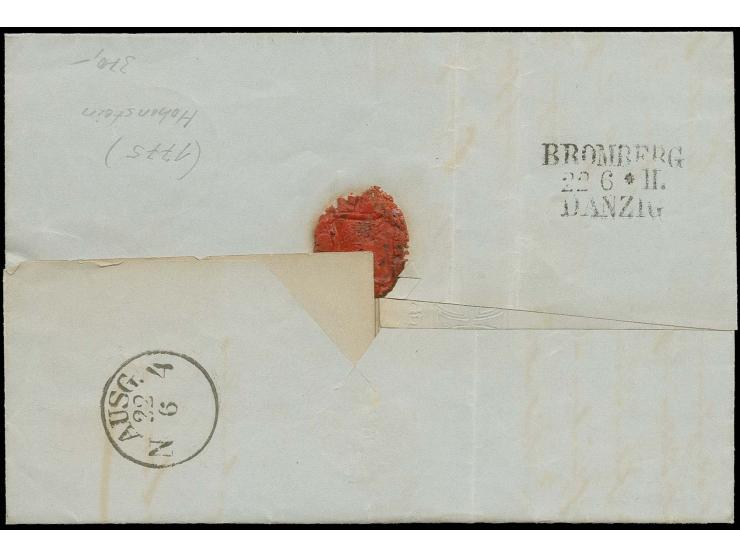 "1775" HOHENSTEIN, sauber auf 1 Sgr. auf rosa, noch voll- bis meist breitrandig auf komplettem Faltbrief mit nebengesetztem R