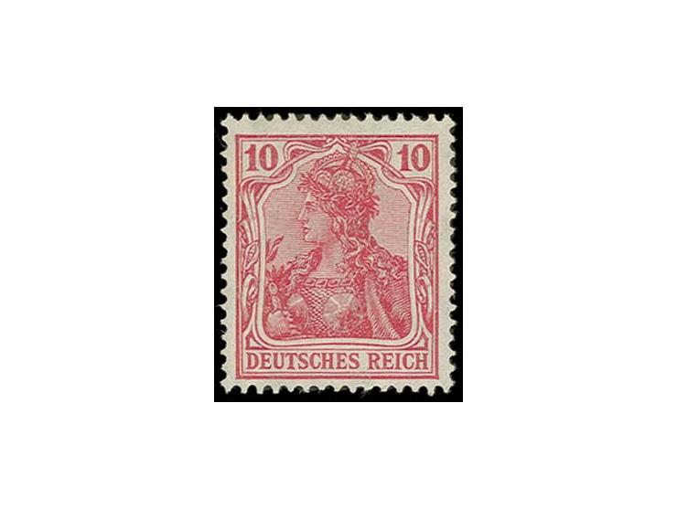 10 Pfg. magenta, postfrisch, herstellungsbedingter leichter Gummibug, Fotoattest Jäschke-L. BPP (Mi. 1300,-)