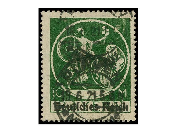 1920, Bayern Abschied 10 M. mit Aufdruck in Type II, gestempelt, Fotoattest Weinbuch BPP (Mi. 1.000,-)