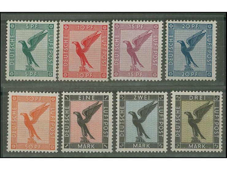 1926, Steinadler 5Pfg.- 3M., postfrisch, Kabinett