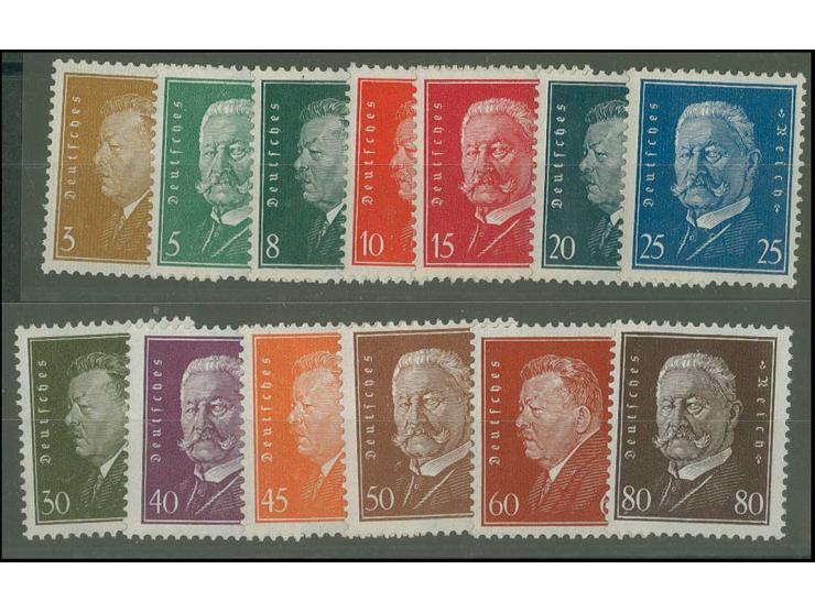 1928, Reichspräsidenten 3-80 Pfg., postfrisch, Kabinett, Fotoattest Schlegel BPP