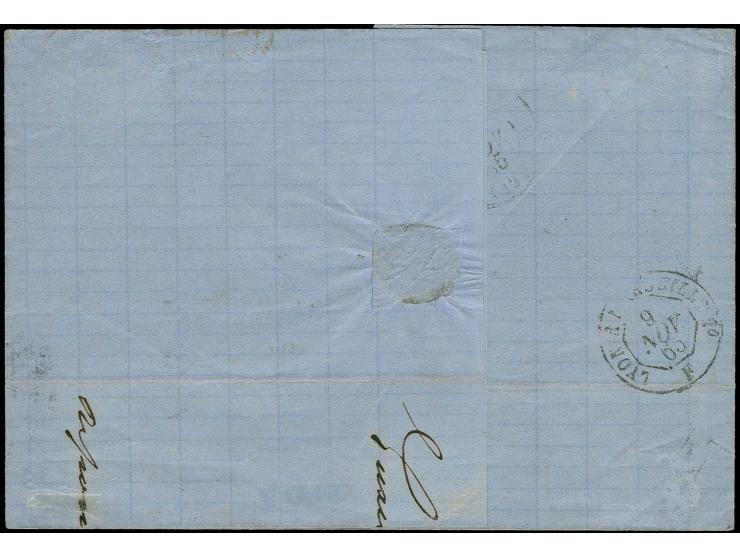 40 c. red-orange, clear to mostly wide margins, tied by cds. "LUXEMBOURG 8 NOV. 65" to lettersheet to Marseille, fine, signed