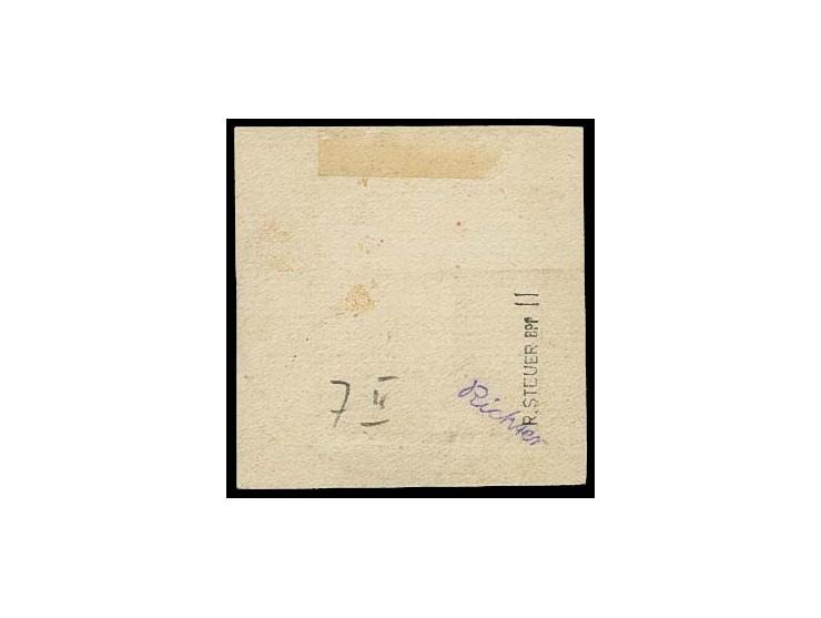 1900, 5 pf auf 10 Pfg. mit steilem Aufdruck, sauber mit Stempel "FUTSCHAU 5/4 01" auf kleinem Briefstück, tadellos, sign. Ste