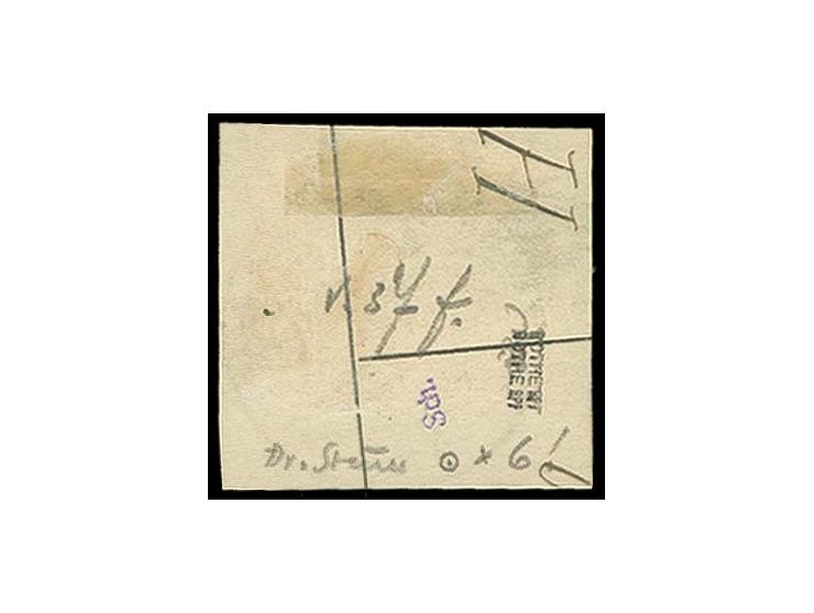 2 M. rötlichkarmin mit sauberem "K.D.FELDPOSTSTATION No.7 12/4" auf Briefstück, rechts leicht fleckig, selten, sign. Bothe BP