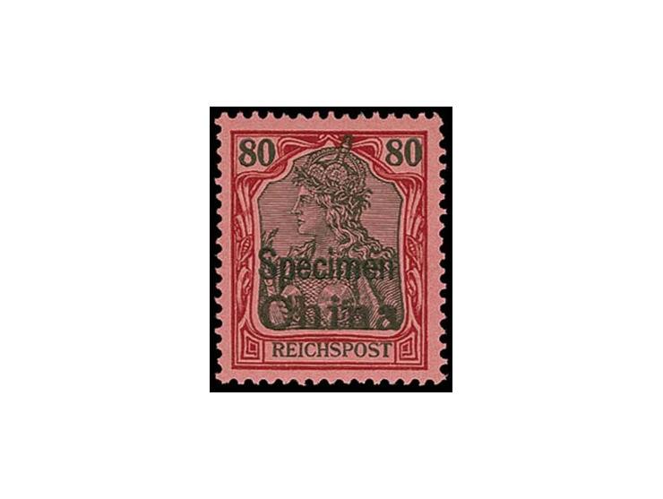 3-80 Pfg. mit Aufdruck "Specimen", ungebraucht, 5 Pfg. repariert und etwas fleckig, teils sign. Starauschek