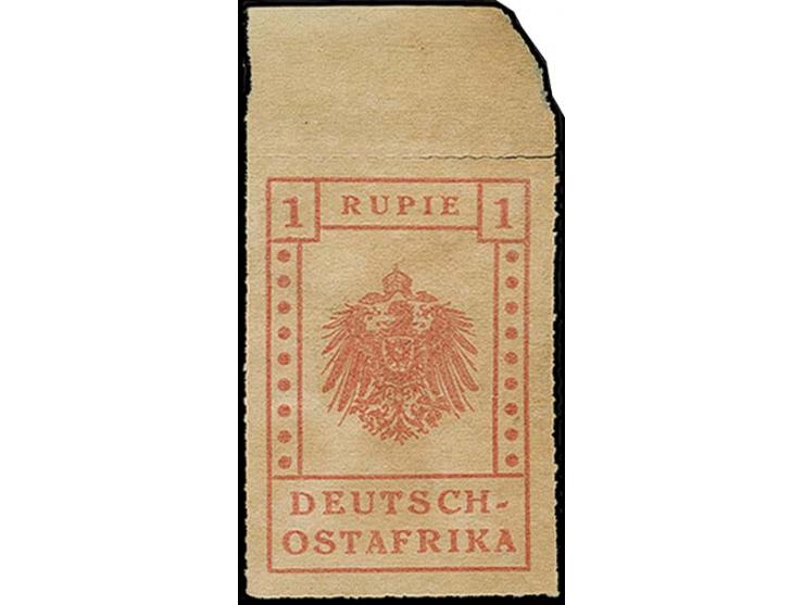 1 R. vom Oberrand (rand angetrennt und rechts verkürzt), ungebraucht ohne Gummi