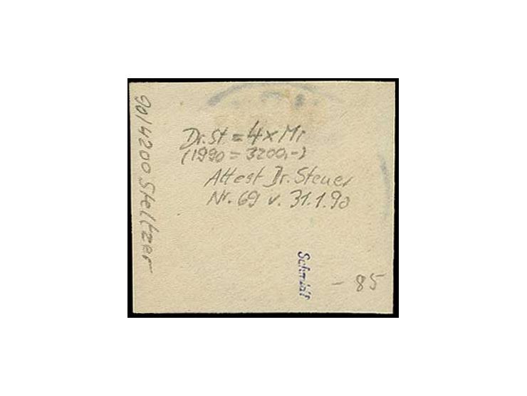 25 Pfg. gelblichorange mit rechtem Rand auf Briefstück mit klarem und kpl. Stempelabschlag "KUBAS DSWA 12.6.01", Luxus, Fotoa
