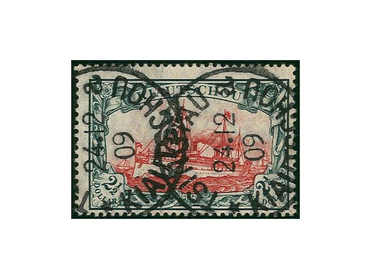 1905/19, Ausgabe mit Wz., 2½ $., sauber gestempelt, Kabinett, Fotoattest Jäschke-L. BPP