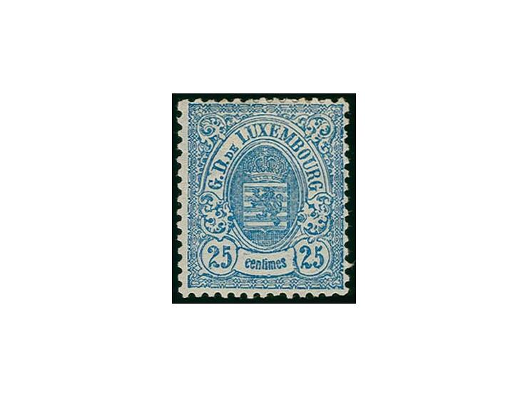 25 c. bright-blue, unused with part original gum; a fine and rare stamp in this condition, certificate Goebel AIEP (2009) (Pr