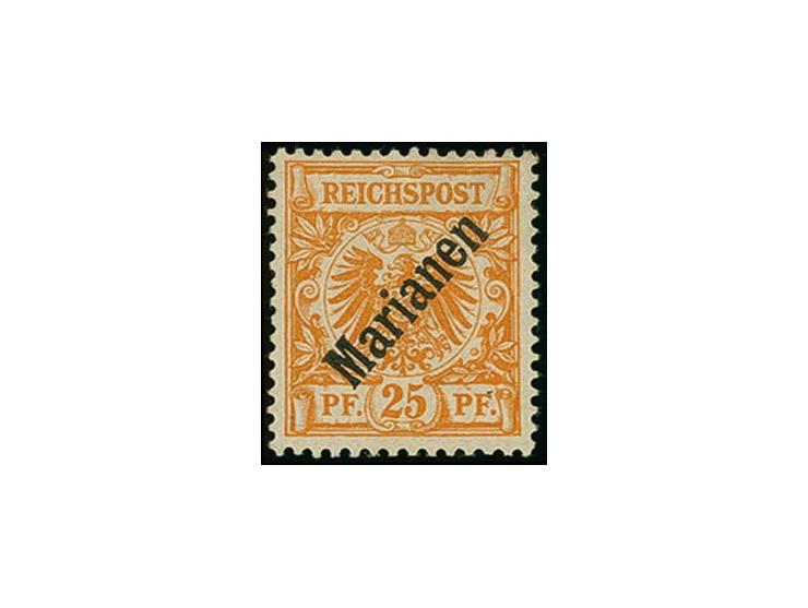 1899, Diagonalaufdruck 25 Pfg. ungebraucht, rückseitig ausgebesserte Stelle, somit einwandfrei, sign. Stolow, Fotoattest Jäsc