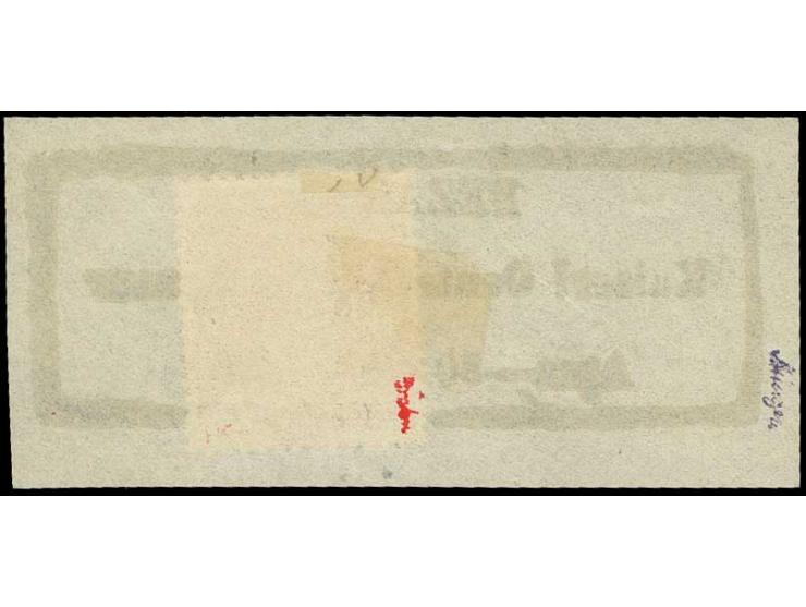 50 Pfg. lilabraun mit Ra3 "BEZAHLT Kaiserl. Deutsche Postagentur Apia 30-8-1895" auf Briefstück, Kabinett, sign. Drahn und Fo