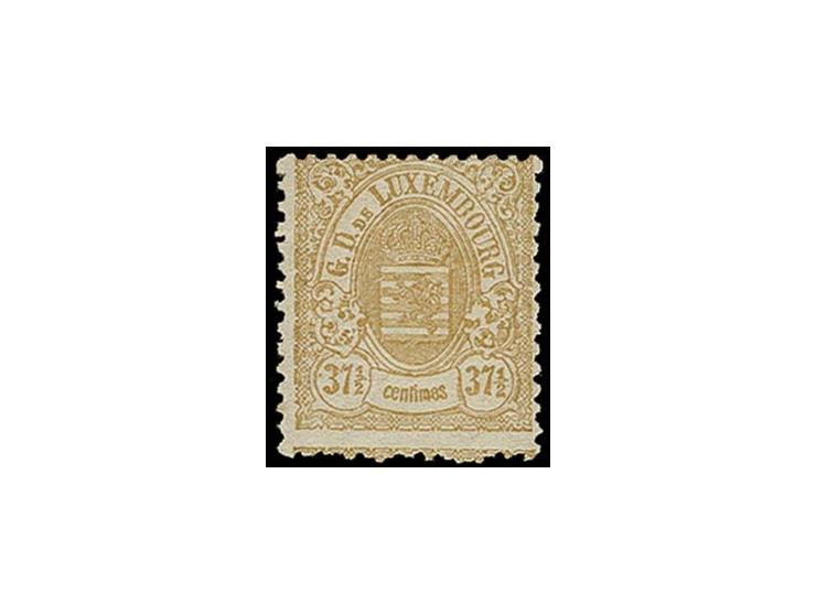  Unissued 37 ½ c. yellow-brown, unused o.g., fine and scarce, certificate Böttger BPP