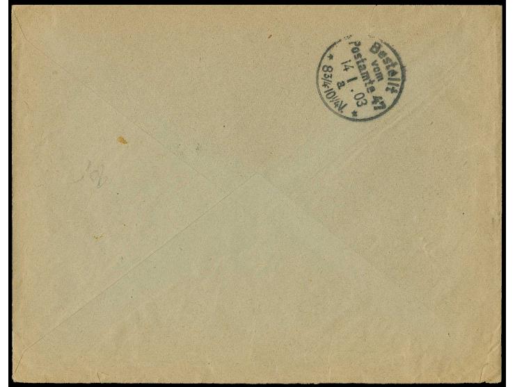 30 Pfg. mit Stempel "APIA 14.12.02" auf R-Brief nach Berlin mit Ankunftsstempel, Pracht