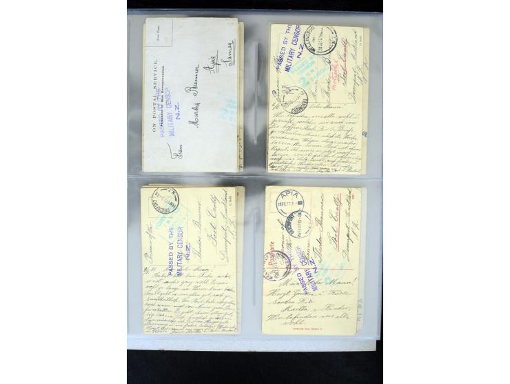 EINGEHENDE POST, DEVONPORT & ﻿MOTUIHI ﻿: Hochinteressante Korrespondenz an Theodor Brenner, insgesamt 21 Ansichtskarten an Ih
