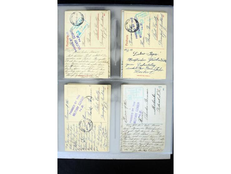 EINGEHENDE POST, DEVONPORT & ﻿MOTUIHI ﻿: Hochinteressante Korrespondenz an Theodor Brenner, insgesamt 21 Ansichtskarten an Ih