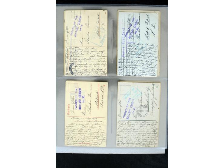 EINGEHENDE POST, DEVONPORT & ﻿MOTUIHI ﻿: Hochinteressante Korrespondenz an Theodor Brenner, insgesamt 21 Ansichtskarten an Ih