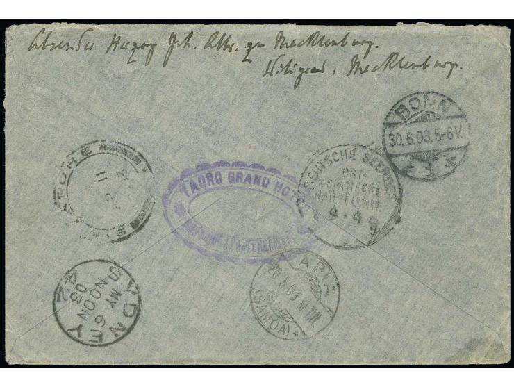 SPANIEN: 1901, Alfons XIII. 25 C. mit Tagesstempel vom 20.3 auf Brief von Herzog Johann Albrecht zu Mecklenburg an Geheimrat 