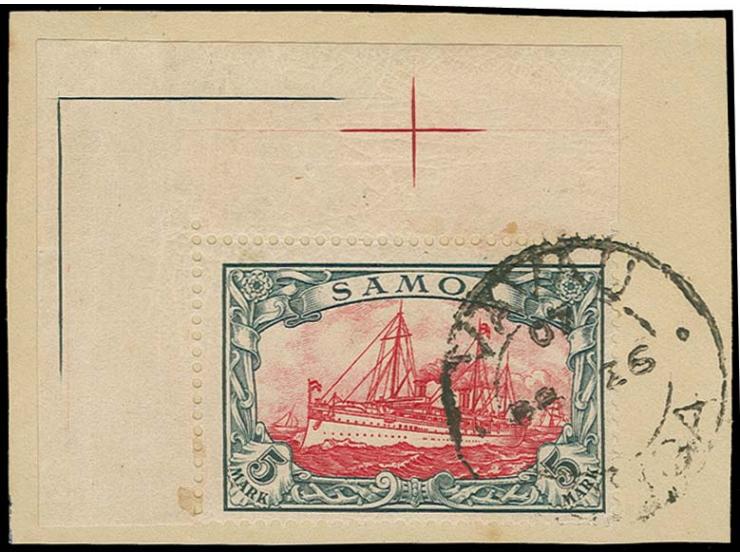 "VAVAU TONGA" auf Schiffszeichnung 5 M. aus der linken oberen Bogenecke, minimal fleckig, sonst gute Erhaltung, u.a. sign. Ho