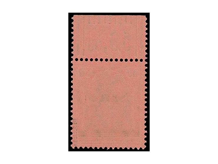 80 Pfg. mit Walzen-Oberrand, Feld 7 mit kleinem Aufdruckfehler "kleine Einkerbung in S links oben" (Saarhandbuch "G5"), postf