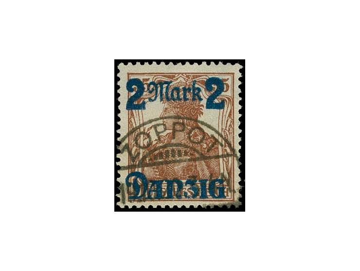 1920, 2 M. mit fehlendem Netzunterdruck, sauber gestempelt, tadellos, Fotoattest Soecknick BPP
