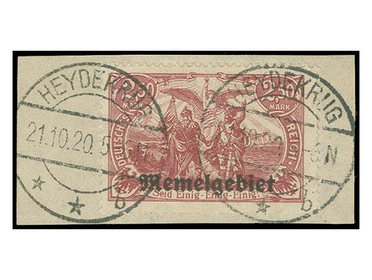 2,50 M. dunkelgraulila auf Briefstück, Kabinett, Fotobefund Huylmans BPP