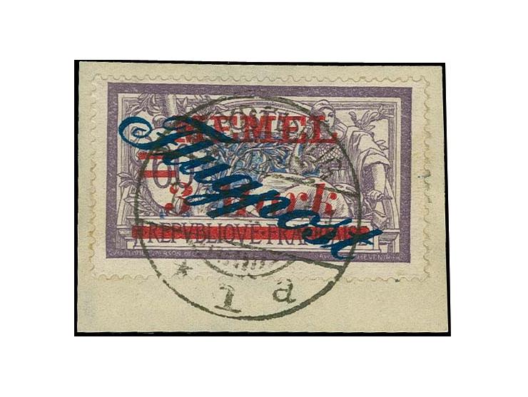 3M. mit sauberem Stempel "HEYDEKUG 14.12.22" auf Briefstück, in der Zähnung teils minimal getönt, sonst tadellos, Fotoattest 