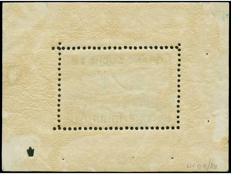 1923, Birth of Princess Elizabeth, souvenir sheet 10 fr. with short perforation, unused, fine, certificate Goebel AIEP