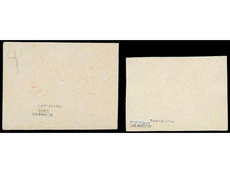 1944, 5 Pfg. zinnober und 10 Pfg. olivgrün, ungebraucht ohne Gummi wie verausgabt, Kabinett, u.a. sign. Jungjohann BPP mit Fo
