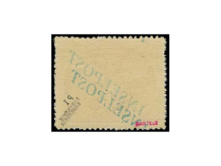 Agram durchstochen mit doppeltem Aufdruck der Platte I/3, ungebraucht mit kpl. Originalgummierung (minimal entfalzt), Pracht,