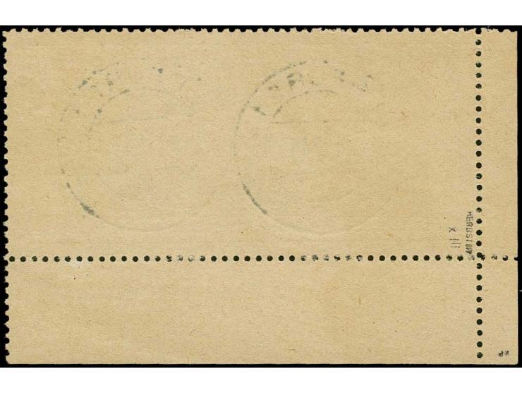 Antifa-Block auf gelblichgrauem Papier, Type V, aus der linken unteren Bogenecke, gestempelt "ERFURT 24.12.45", tadellos, sig