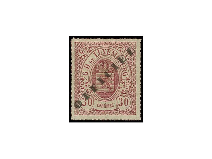 1875, narrow overprint 30 c. lilac, unused with part original gum, fine and scarce, signed Schlesinger, F.S.P.L. and Goebel (