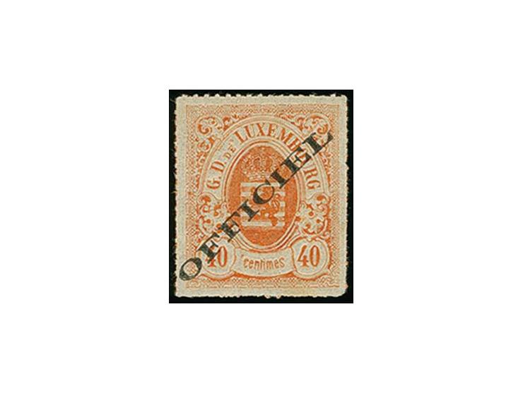 40 c. red-orange, unused with original gum, fine, a rare stamp, signed F.S.P.L. and certificate Demuth BPP (Mi. 2.200,-)
