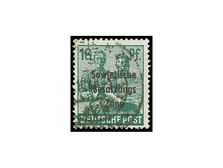 16 Pfg. schwärzlichopalgrün, gestempelt, tadellos, Fotobefund Paul BPP